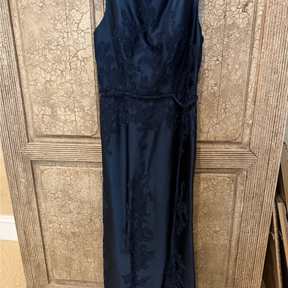 Elegant Navy Blue Maxi Dress